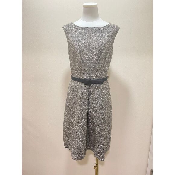 Talbots Vintage Wool Blend Career Wear Dress Knee-length Belted Fall Size 10 - Picture 1 of 8